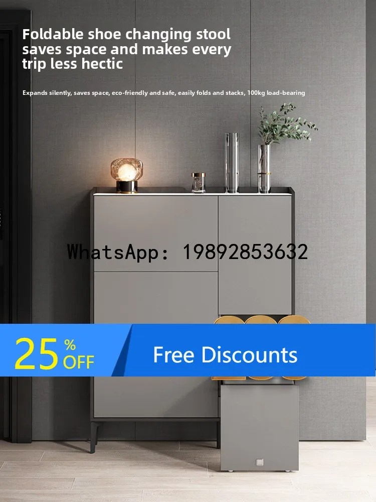 YFY Modern Italian Style Ultra-Thin Shoe Cabinet for Home Entrance 2025 New Model Indoor Entryway Narrow Flip Storage Cabinet