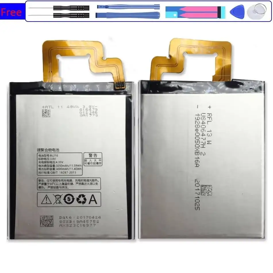 

Mobile Phone Battery High Compatibility BL216 For Lenovo Vibe Z K910 K910e K6 X910 High-Efficiency 3000Mah