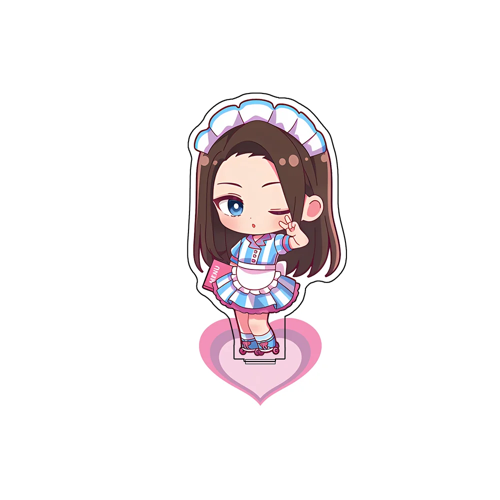 Gals Can't Be Kind to Otaku Kei Amane Kotoko Ijichi 10CM Cute Anime Acrylic Stand Keychain Figure Desk Decor Collect Fans Gift