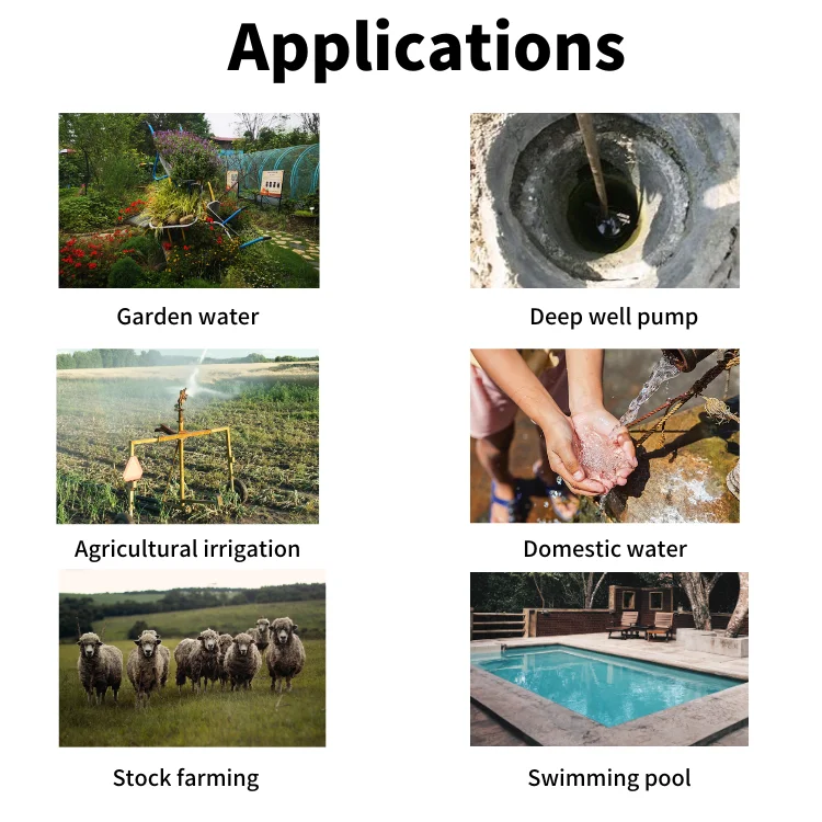 Good Price Solar DC Powered Deep Well Powered Water Pump With Controller