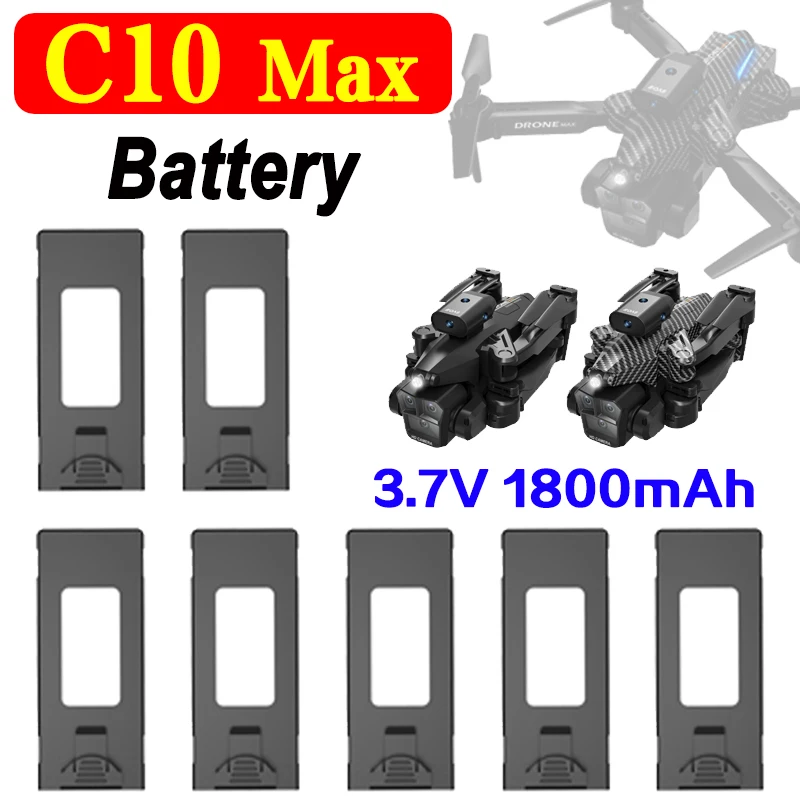 

Original C10 Max Drone Battery 3.7V 1800mAh For C10 Max RC Quadcopter C10 Spare Battery Dron Parts Accessories