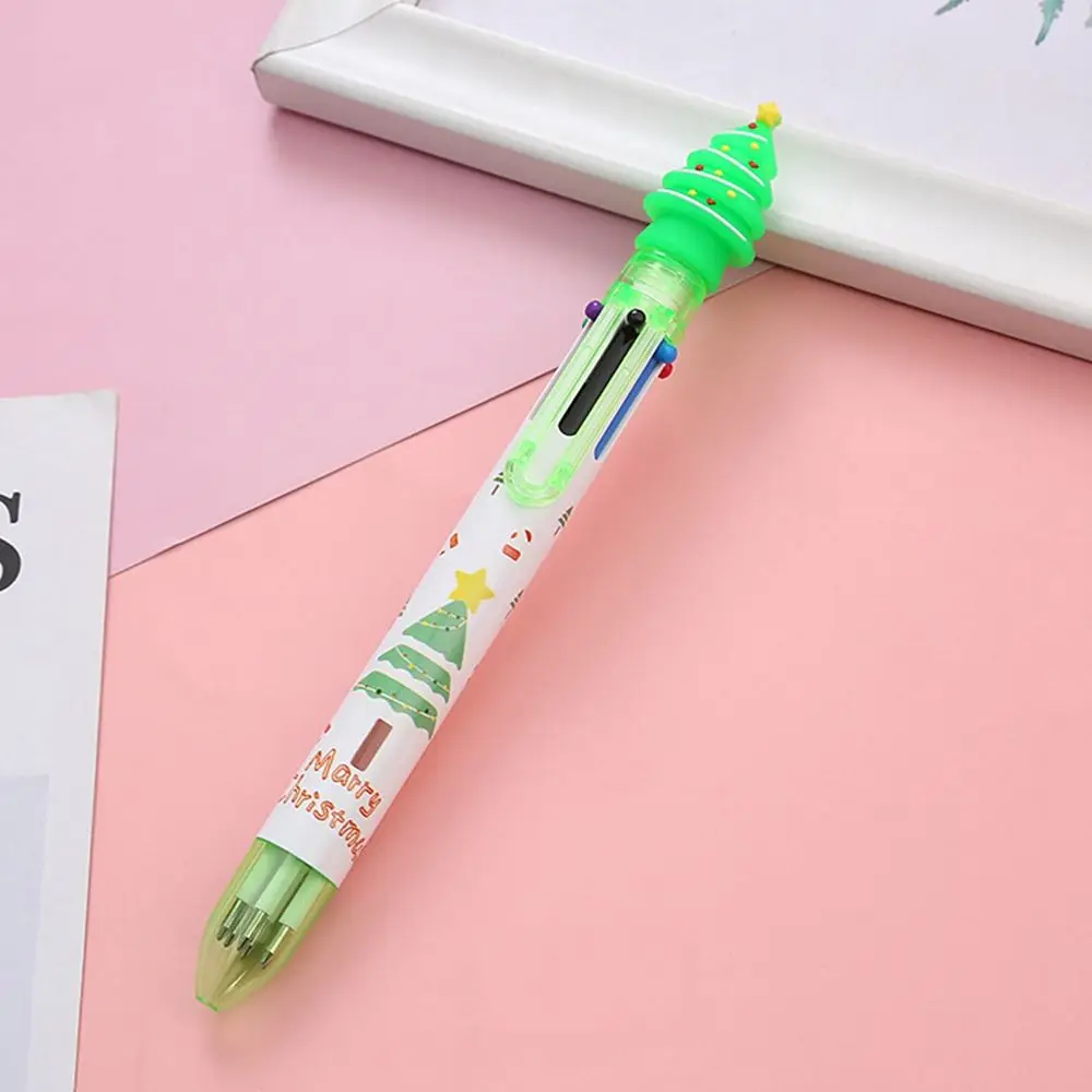 Color Santa Claus Christmas Decor  Gift Cute Christmas Tree Reindeer 0.5mm Stationery Gel Pen Ballpoint Pen Neutral Pens