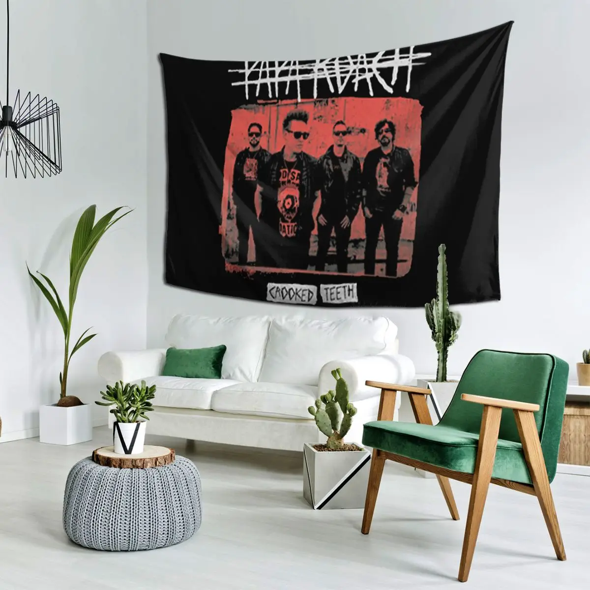 Authentic Papa Roach I Think I Need Help Portrait Slim-Fit Tapestry Art Wall Hanging Aesthetic Home Decor Tapestries for Bedroom