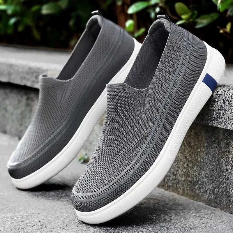

Men's Shoes Hollow Out Mesh Shoes Fashion Outdoor Casual Shoes Breathable Cloth Foowear Men's Loafers Lightweight Walking Flats