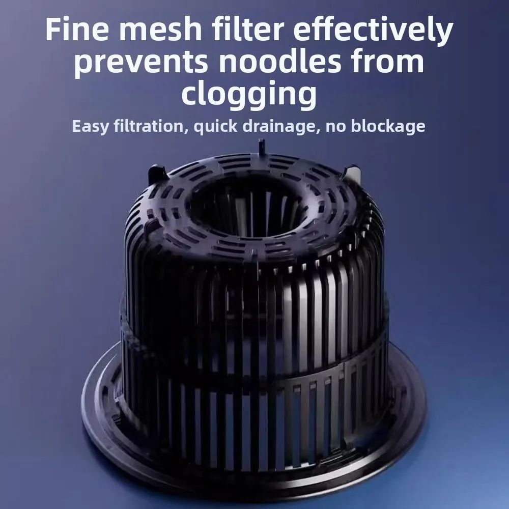 

Новый выдвижной сливной фильтр для раковины, АБС-пластик с защитой от засорения, пробка для кухонной раковины, корзина для улавливания еды для внутреннего диаметра 7,6-8 см