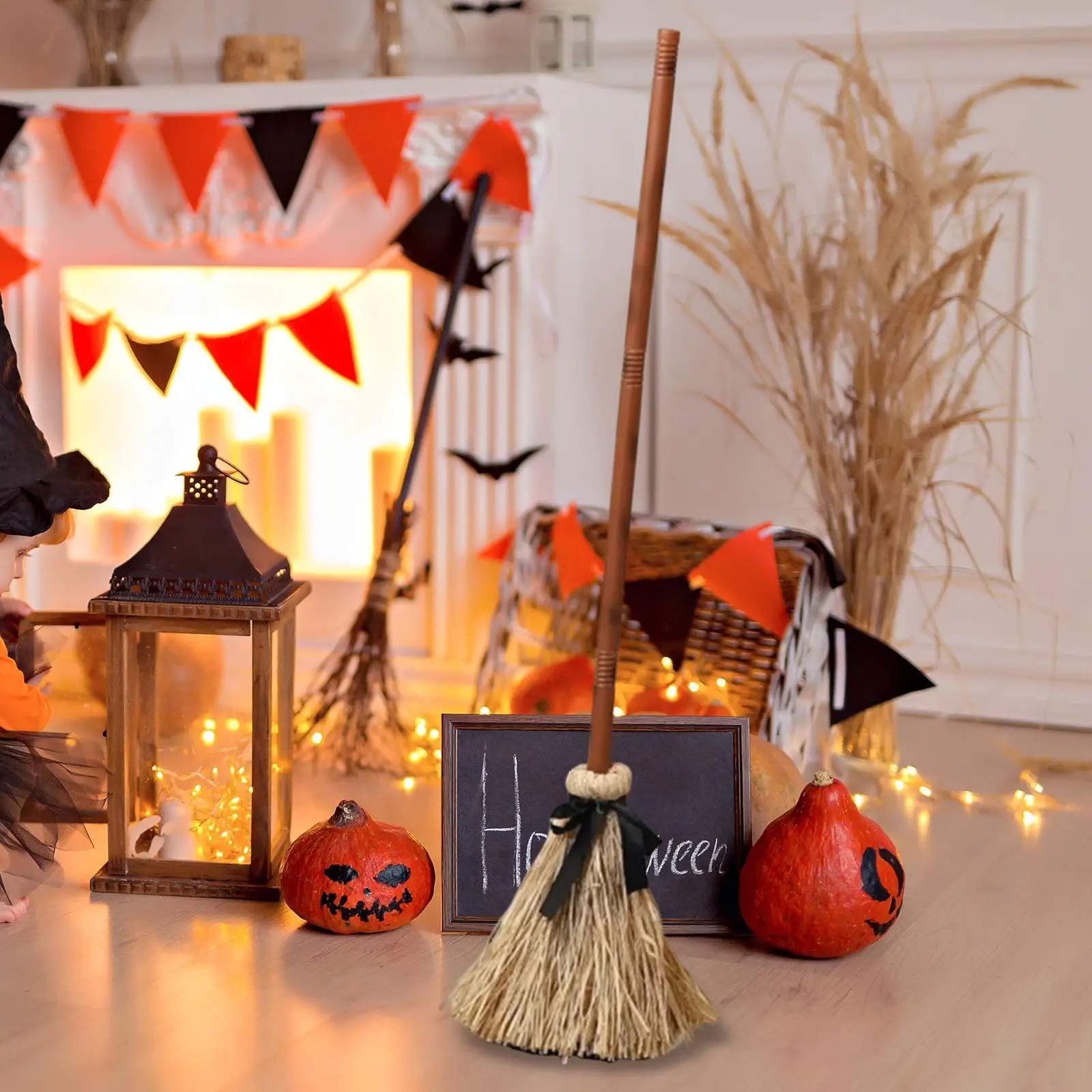 Halloween Witch Broom Animatronic Floating Broomstick Cosplay Prop for Carnivals Doorway Decoration view 5