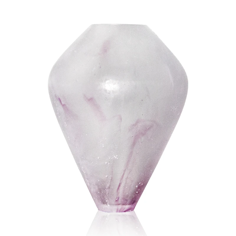 

Древние стеклянные цветочные композиции, украшения, цветочные сосуды, новые китайские украшения для дома, градиент цвета