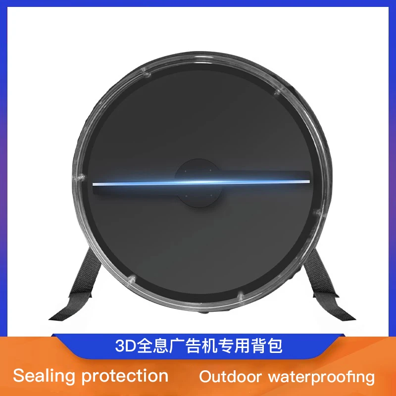 

3D holographic projection advertising machine, naked eye, no screen display fan, 42/50/65cm special protective cover, backpack,