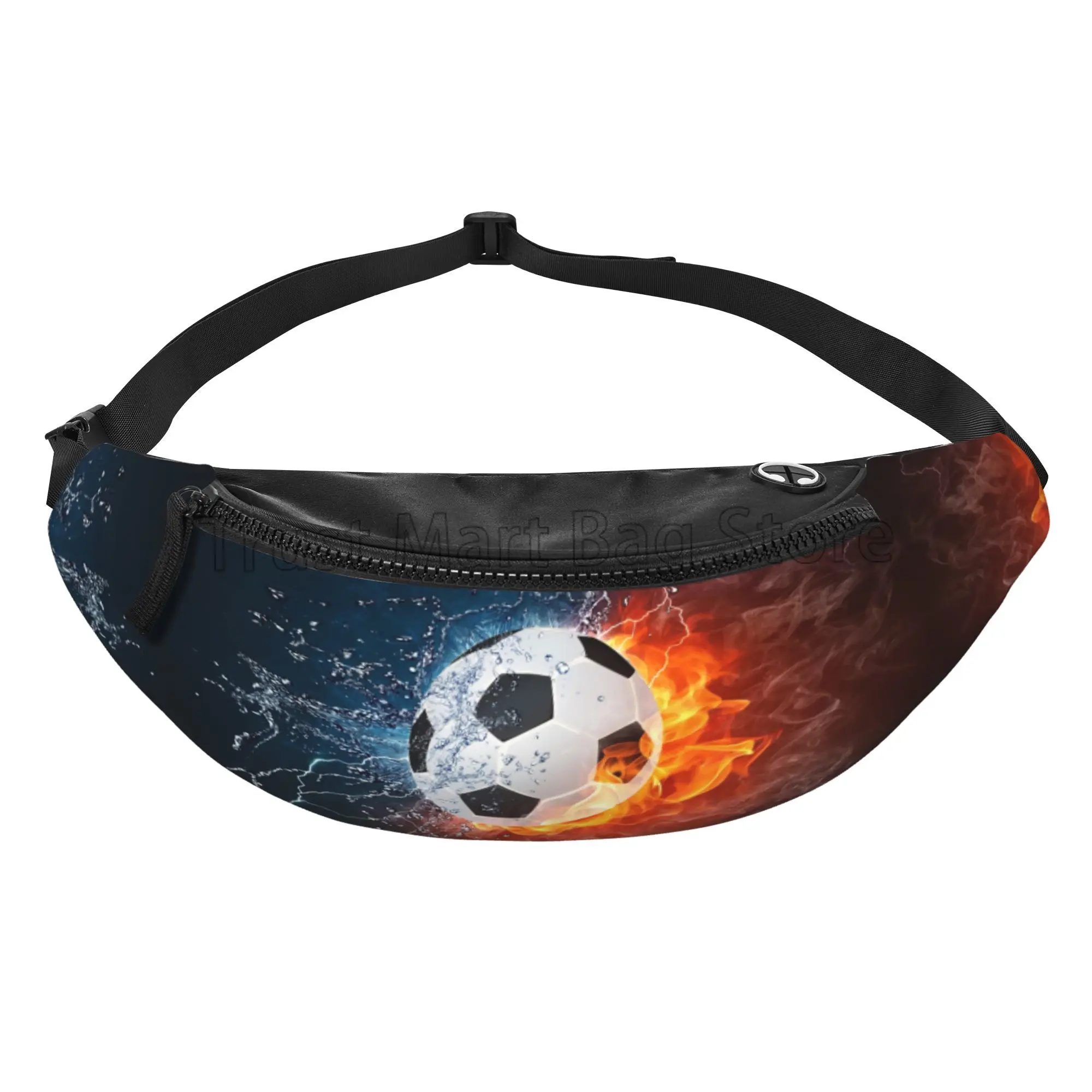 Soccer Ball Pattern Fanny Pack for Men Women Unisex Casual Waist Bag for Running Hiking Travel Walking Sport Fishing Waist Packs