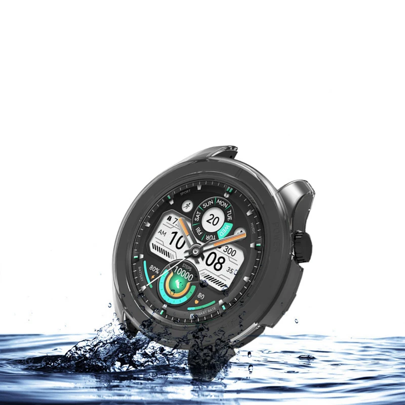 Hard Edge Shell Glass Screen Protector Film Smartwatch Full Frame Case dla Haylou Solar Neo Smart Watch Protective Bumper Cover