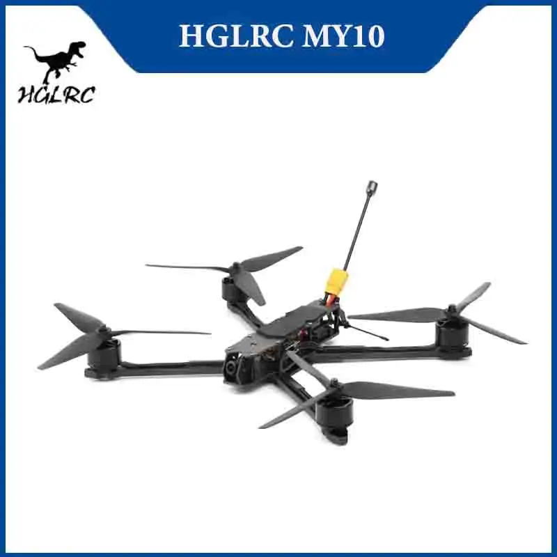 

HGLRC MY10 FPV Дрон Аналоговый квадрокоптер дальнего действия - F405 60A 5,8G 2,5 Вт VTX 3215 900KV 6S LiPo Toys