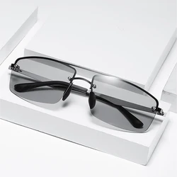 Sunglasses Sports Photochromic Gradient Men Day Night Vision For Driving Polarized Nylon Lens Outdoor UV400 Sun Glasses 1901