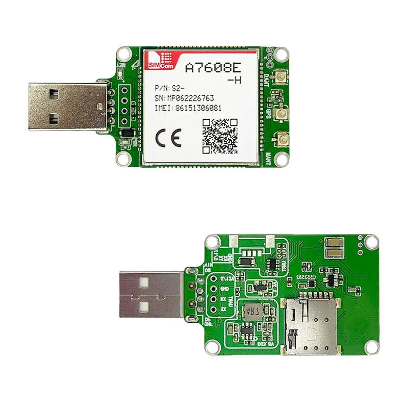 In stock！！！SIMcom LTE CAT4 USB Dongle A7608E-H suporrt Data Voice GNSS Optional