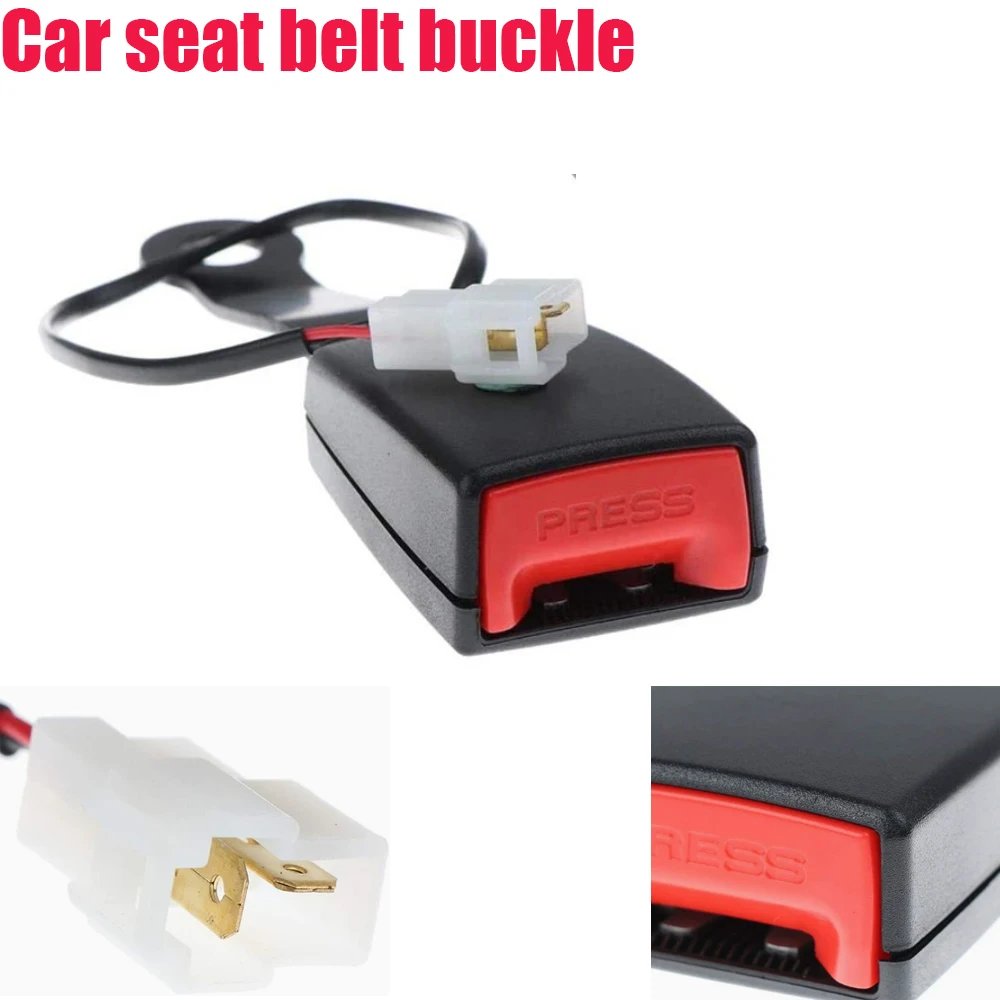 

Car Seat Belt Signal Wire Buckle Socket for Passenger Cars and Trucks – Universal Replacement Part for Seat Belt Buckle Base