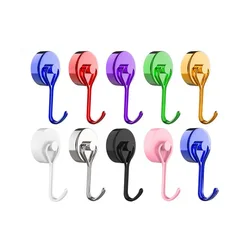 Nine Colors Strong Magnetic Hook Practical Load Bearing Hook Multi-Purpose Storage for Home Kitchen Bar Storage Key Cup Hanging