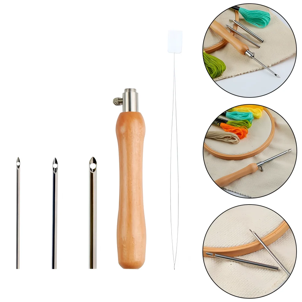Herramientas de fieltro con agujas, herramienta para punzonar, bordado, suministros de tejer, fieltro de lana, cruz para principiantes