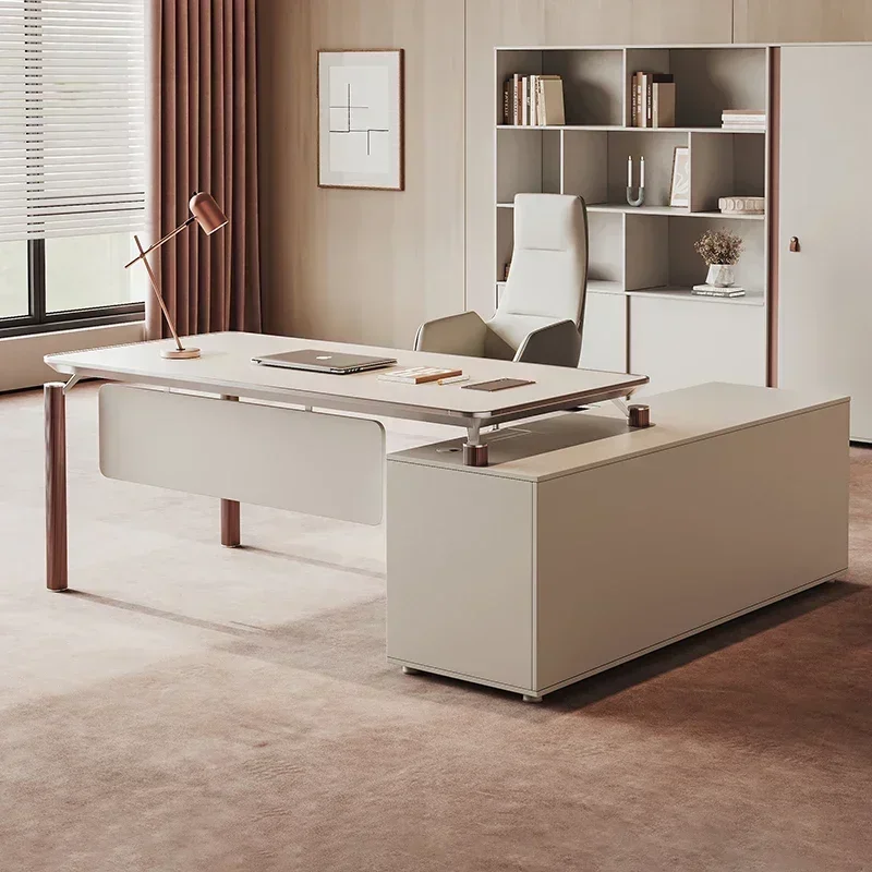 Computer Office Desks Corner Wooden Storage Manager Office Desks With Drawers Minimalist Furniture Mesa De Trabalho