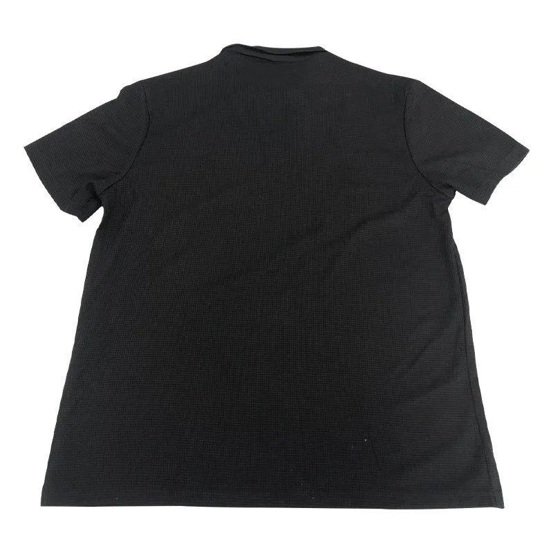 2024 Sommer neue Polo kragen Casual Fashion Herren bekleidung schwere Waffel Kurzarm einfarbig Casual vcollar polos hirt – Detail 12