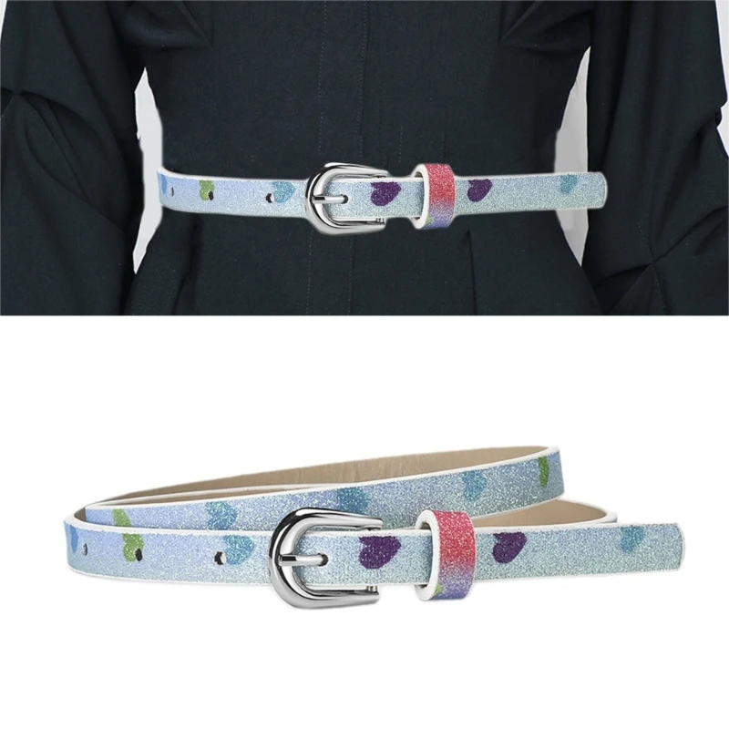 Skinny Waist Belt Chain Encrusted Glitter Belly Chains for Rock Bands Player