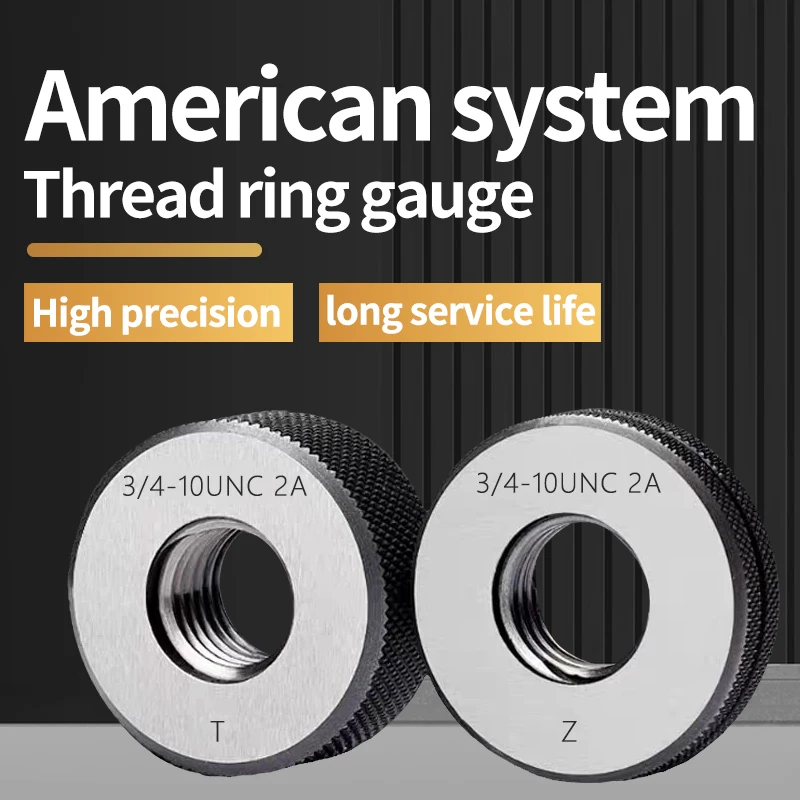 1SET(1*GO+1*NOGO) American Fine Tooth Aviation Thread Ring Gauge Accuracy 3A UNJF UNJC 6-32 8-32 3/4 5/16 10-24 3/8 9/16 7/16