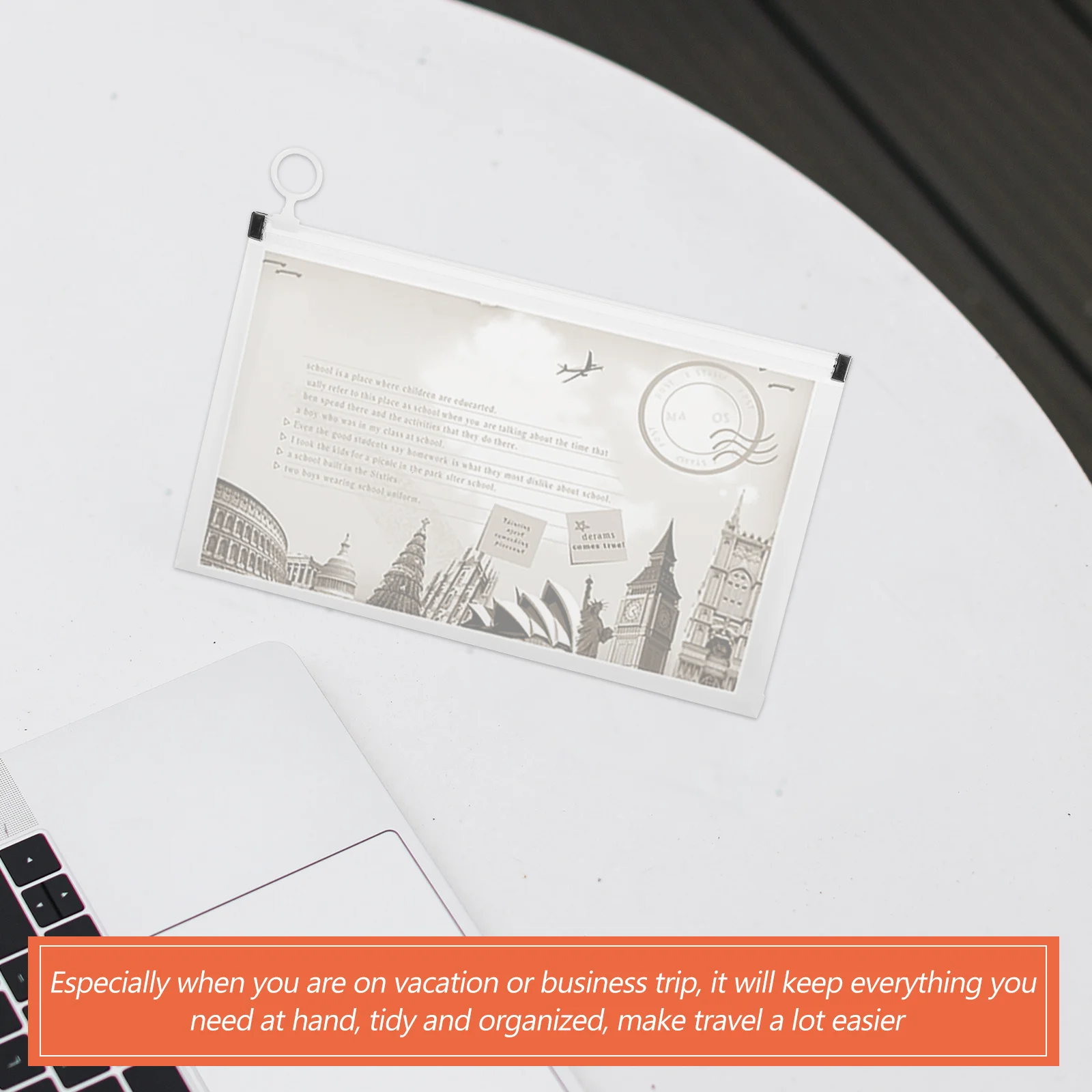 4pcs Zippered File Pouch Pp Material Document Organizer For Files Receipts Cash Storage Portable Money Bag Large Zipper