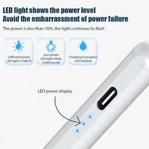 Bút bút từ khi từ chối lòng bàn tay cho iPad, bút nghiêng cho Apple Pencil 2, iPad Air 4, 5, 7, 8, 9, Mini 5, 6, 2022, 2021, 2020, 2019, 2018 6 Doanh số chính được sử dụng Apple iPad - №2