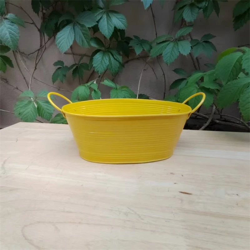 Rust Resistant Metal Plant Pot Bucket Container For Indoor Outdoor Use Perfect For Succulents Herbs And Small Flowers 2x