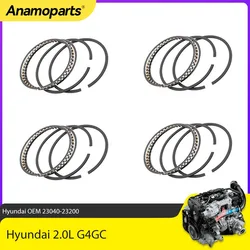 4PCS Piston Rings Set Fit 2.0 L For Hyundai Kia 2.0L G4GC 1995-2012 OEM 23040-23200