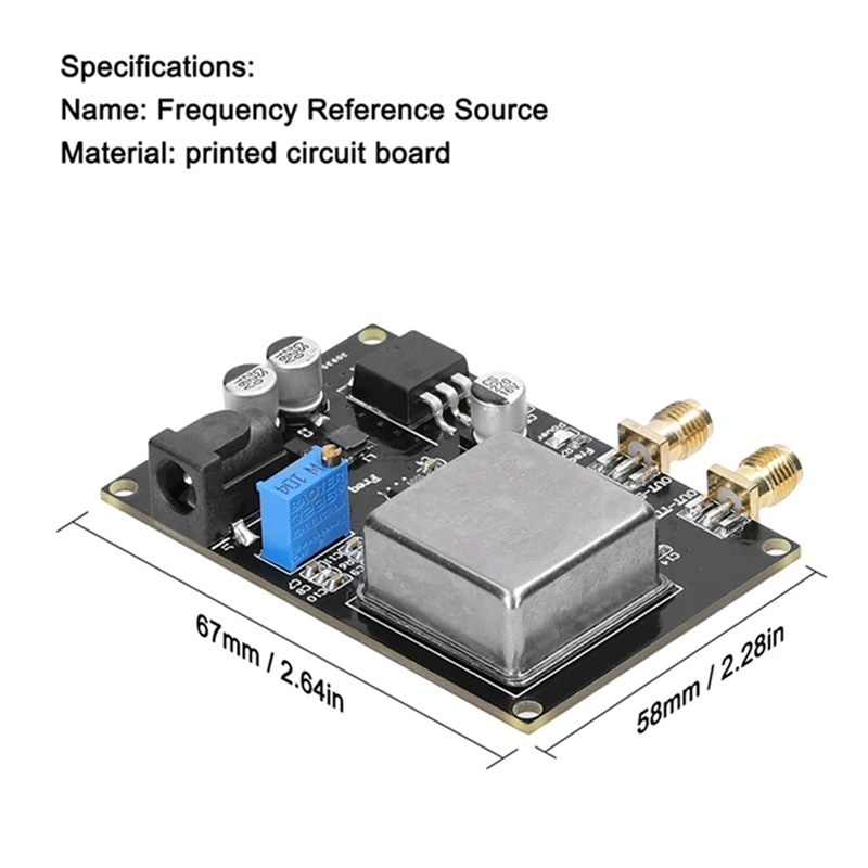 10MHz OCXO Frequency Reference Module Black Frequency Meter Low Phase Noise for Sound Decoder Frequency Meter