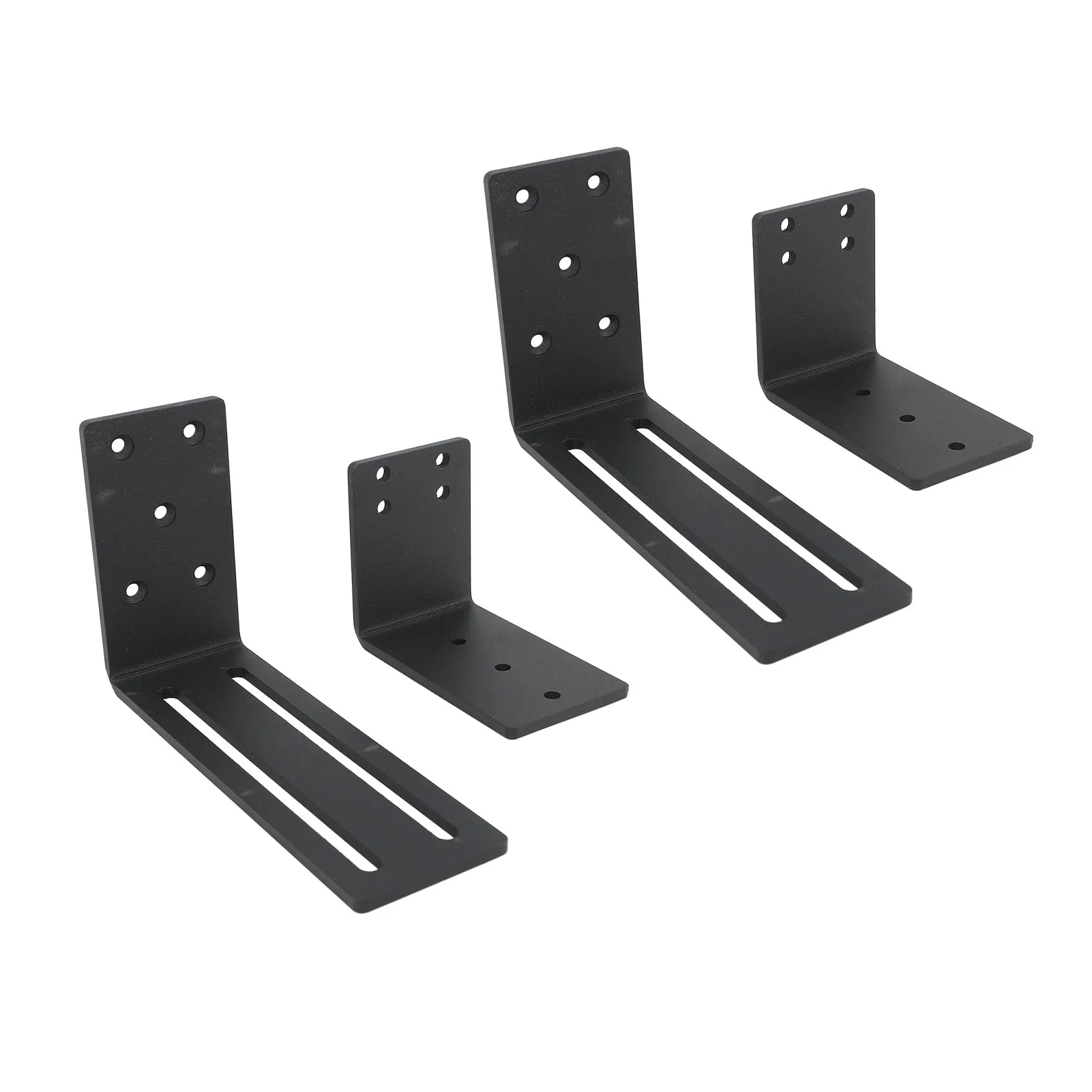 

Adjustable Door Barricade Brackets Heavy Duty Drop Open Bar Holder Bracket For Garage Basement Barn Shed Warehouse Backyard