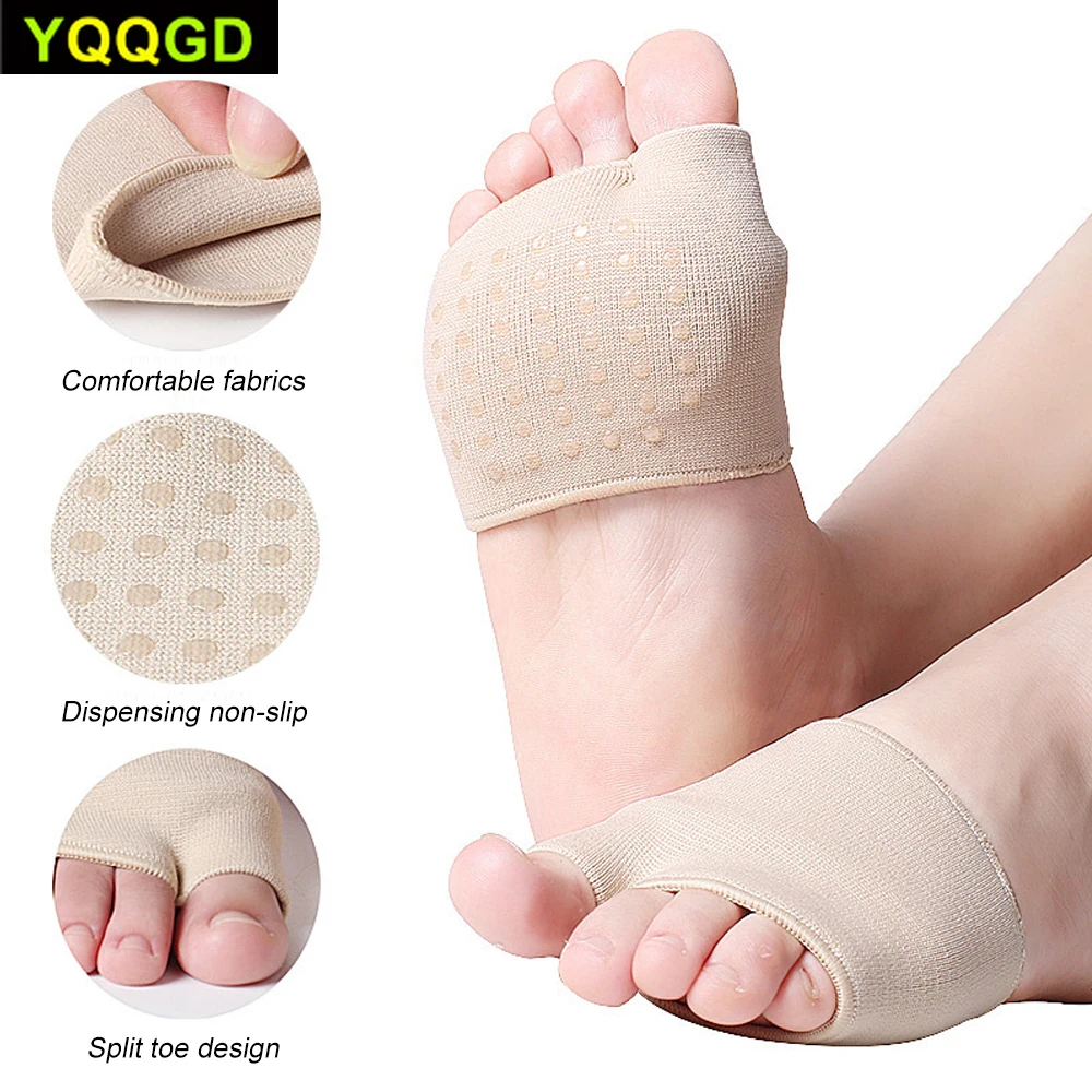 

1 Pair Metatarsal Sleeve Pads Anti-Slip with Gel Pads Ball of Foot Cushions with Soft Gel Forefoot Cushion Pads Help Neuroma