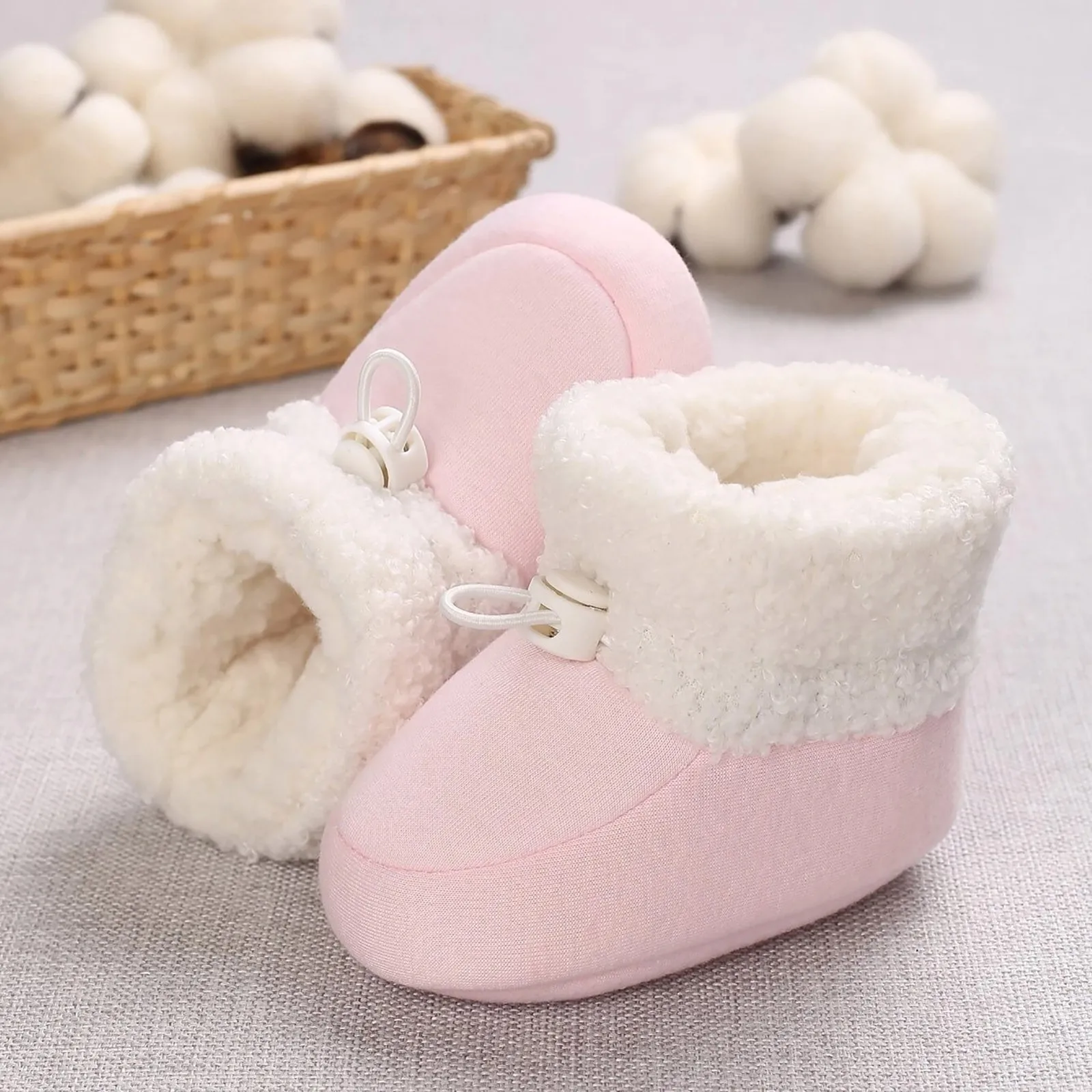 Bebés meninos e meninas sola macia quente, sapato infantil à prova de esqui, recém-nascido, criança, First Walker, casual, inverno