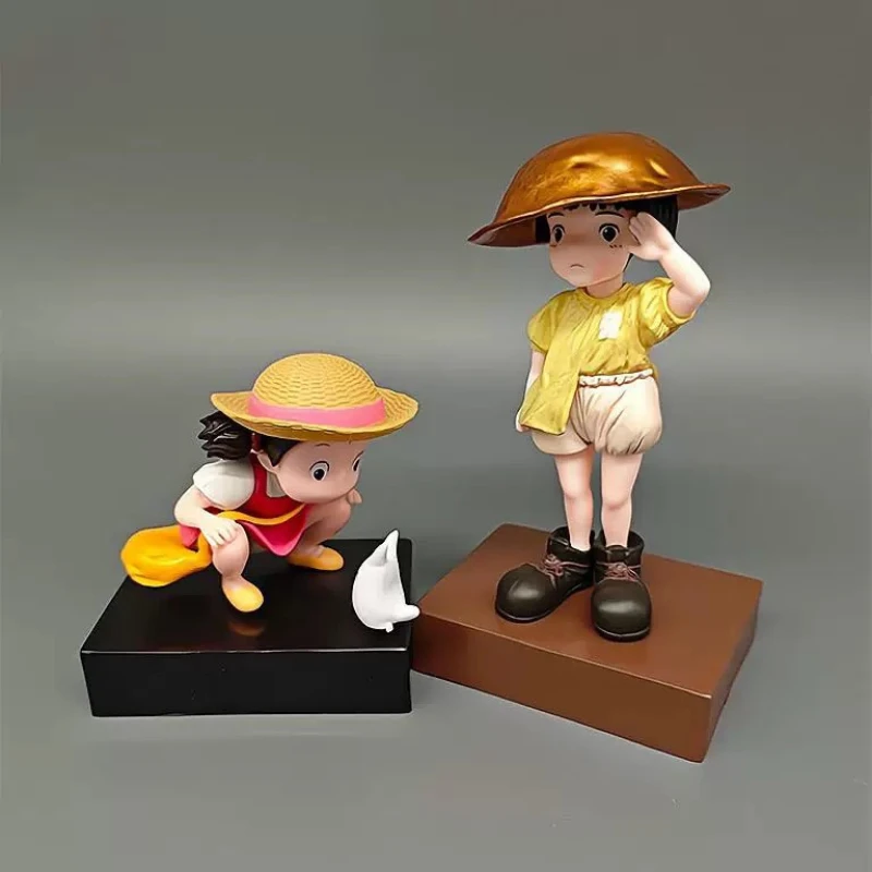 Anime Miyazaki Hayao Figure GK Cute Totoro Xiaomei Satsuki Action Figures Pvc Collection Model Statue Toys Birthday Doll Gifts