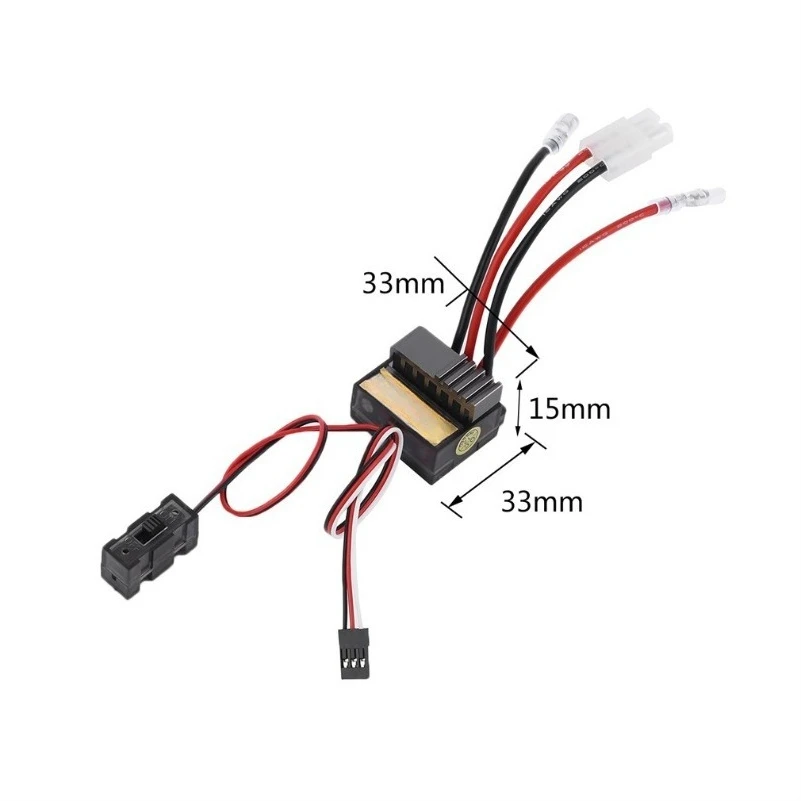 FOR 7.2-16 V 320A High Voltage Edition One to Two Mountain Climber\ Boat Two-way Brush ESC with Brake Cooling Fan