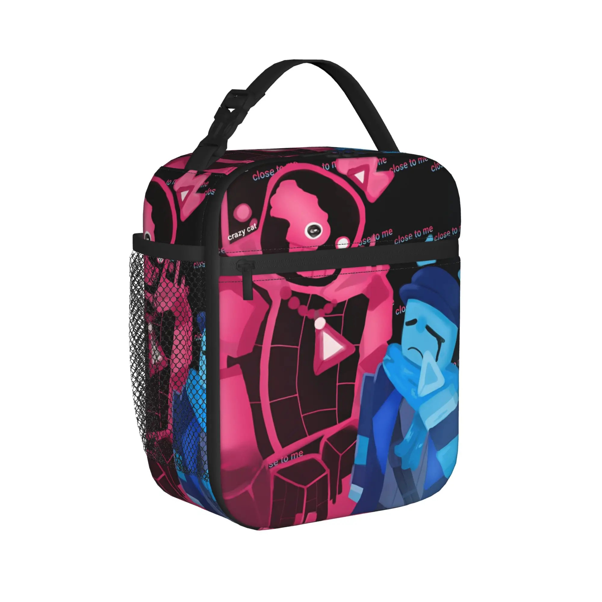 Cube and Blixer Game Merch Insulated Lunch Bag For Work  Storage Food Boxes Reusable Thermal Cooler Lunch Boxes