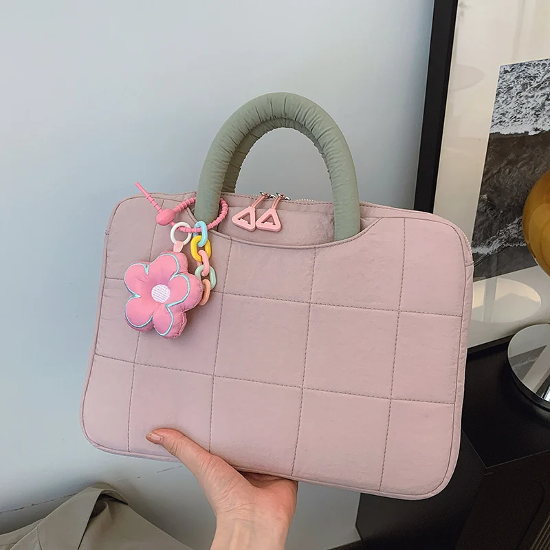 المتخصصة التصميم الأصلي حمل حقيبة الإناث 14/16 بوصة حقيبة كمبيوتر محمول اليد تحمل سعة كبيرة حقيبة يد التنقل