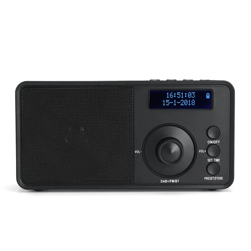 Imagem -03 - Alto-falante Estéreo Bluetooth sem Fio Portátil Dab Mais Rádio Digital Display Lcd Suporte de Fone de Ouvido ao ar Livre Despertador fm Aux