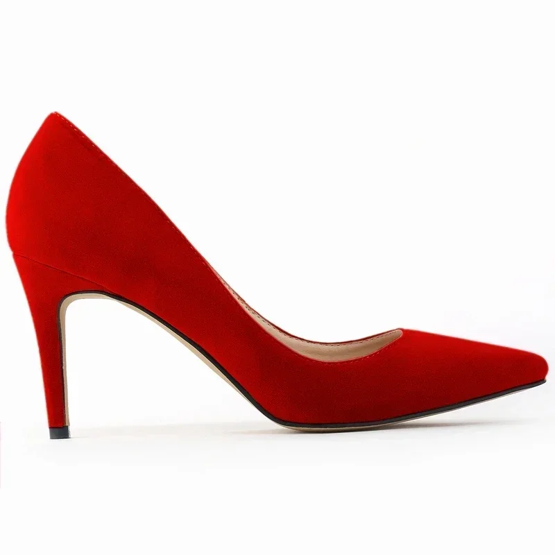 High Heels Pumps Women\'s Sexy 8cm Ponited Toes Fashion Office Stilettos Party Red Wedding Shoes Female Comfort Women Party Shoes