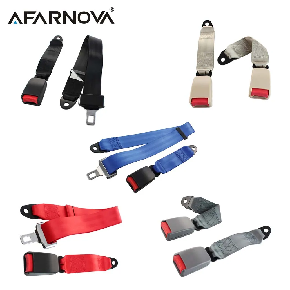 Afarnova Two-point Safety Belt CAR SEAT Adjustable Seat Belts Auto Safety Belt FOR CAR Seatbelt Interior Accessories Universal