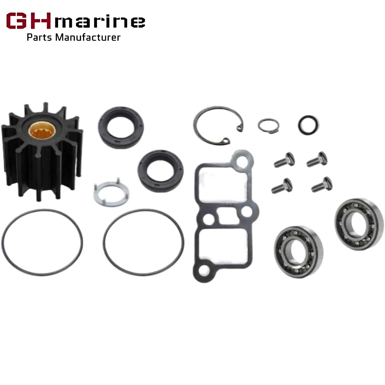 

Marine Water Pump Flexible Impeller Rebuild Kit Compatible With Johnson 10-24493 10-24493-01 Engine 119773-42500 Yanmar 6LP