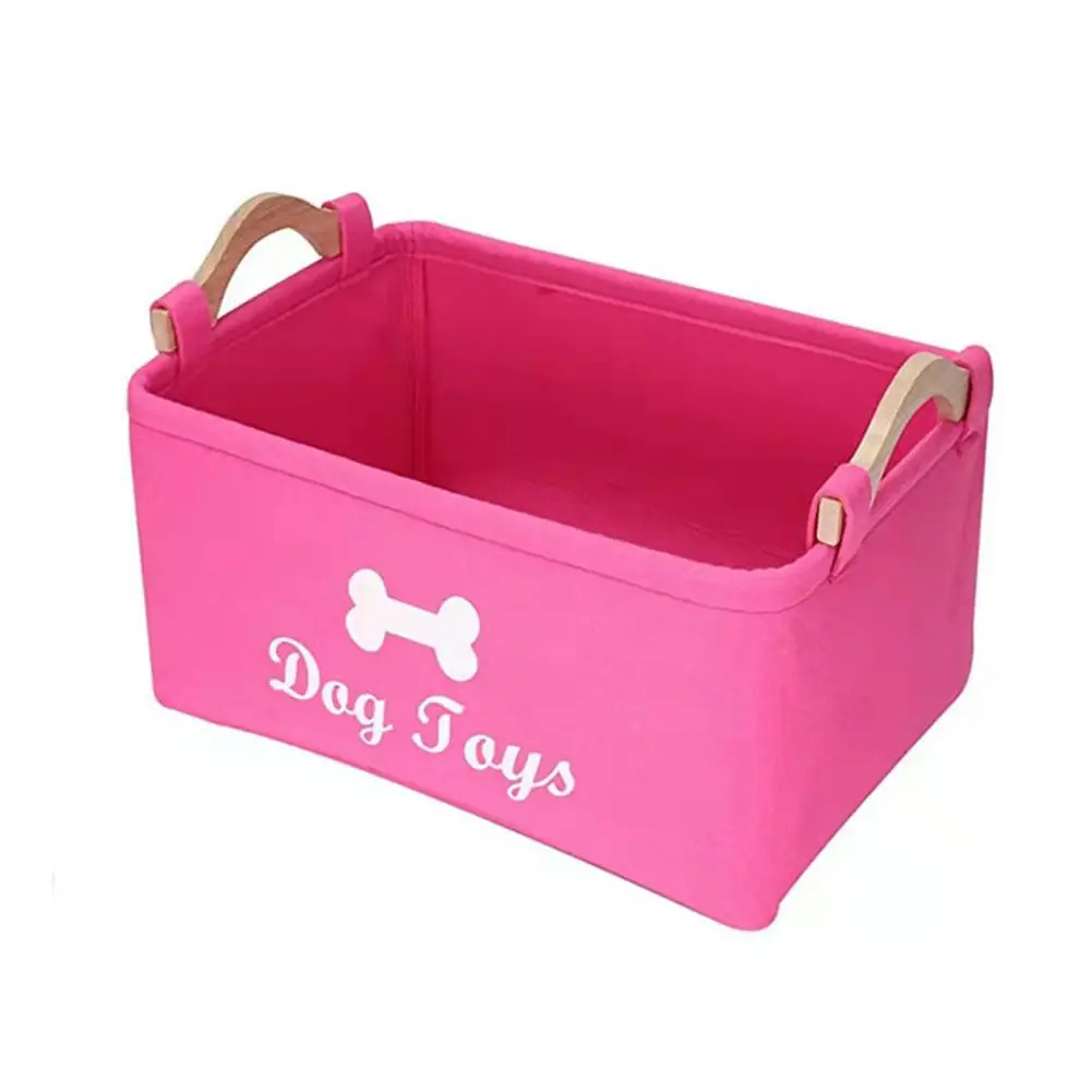 Cat Toy Organizer Large Capacity Pet Toy Storage Box Lightweight Flexible Organizer for Toys Coats Blankets Dog Toy Storage Bin