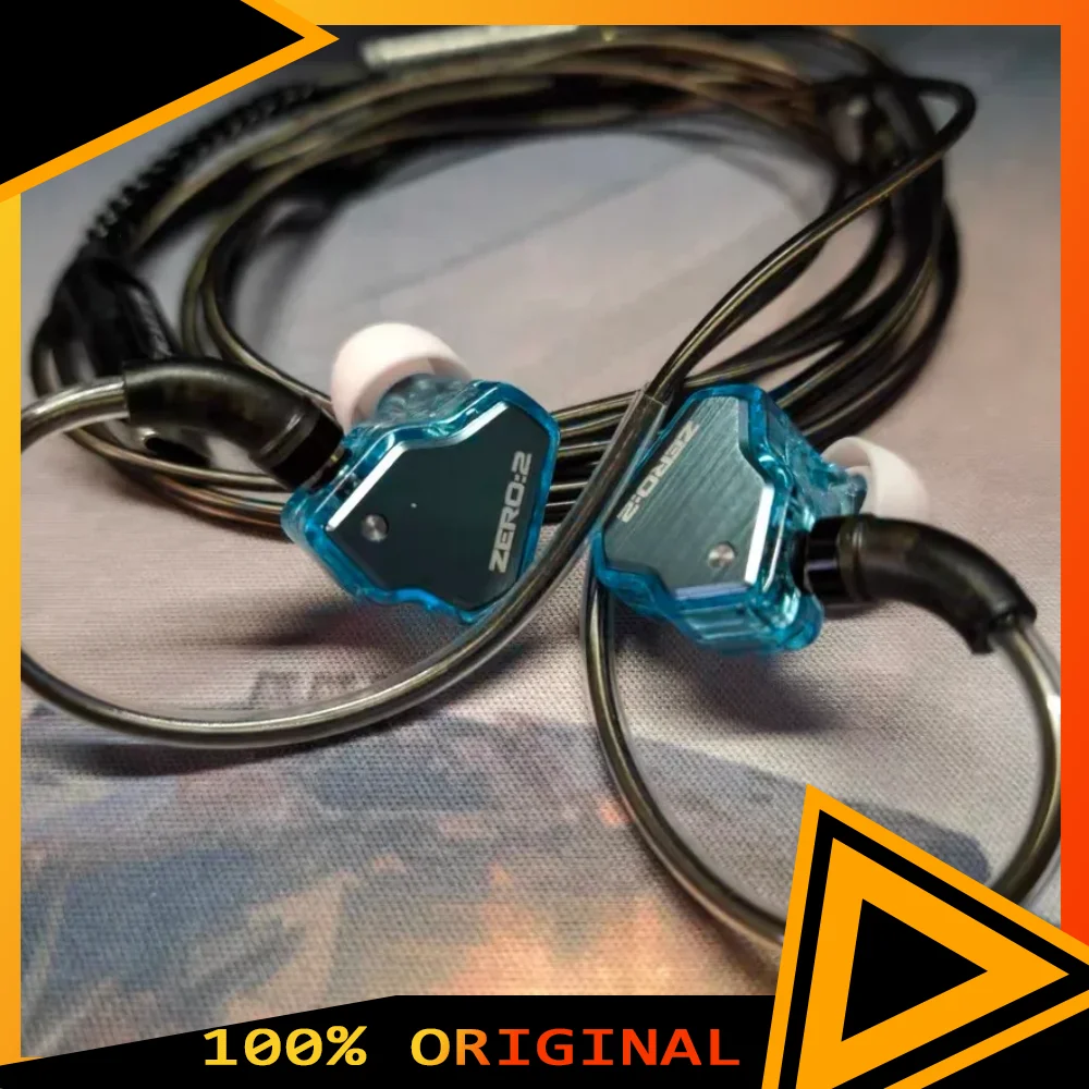 7Hz x Crinacle Zero 2 In-ear Headphone HIFI zero2 IEM 10mm Dynamic Driver Wired Earbuds Gaming Earphones with OFC Cable Gift