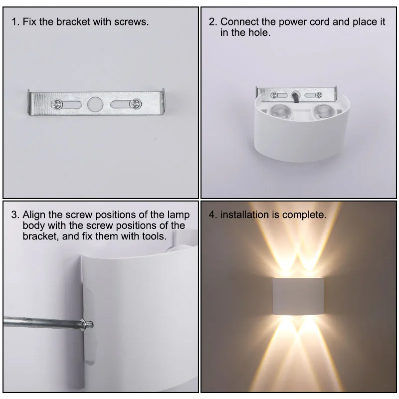 ミニマリスト屋外LEDウォールランプ、防水ガーデン装飾ランプ - Home Decor Lighting のレビューと価格