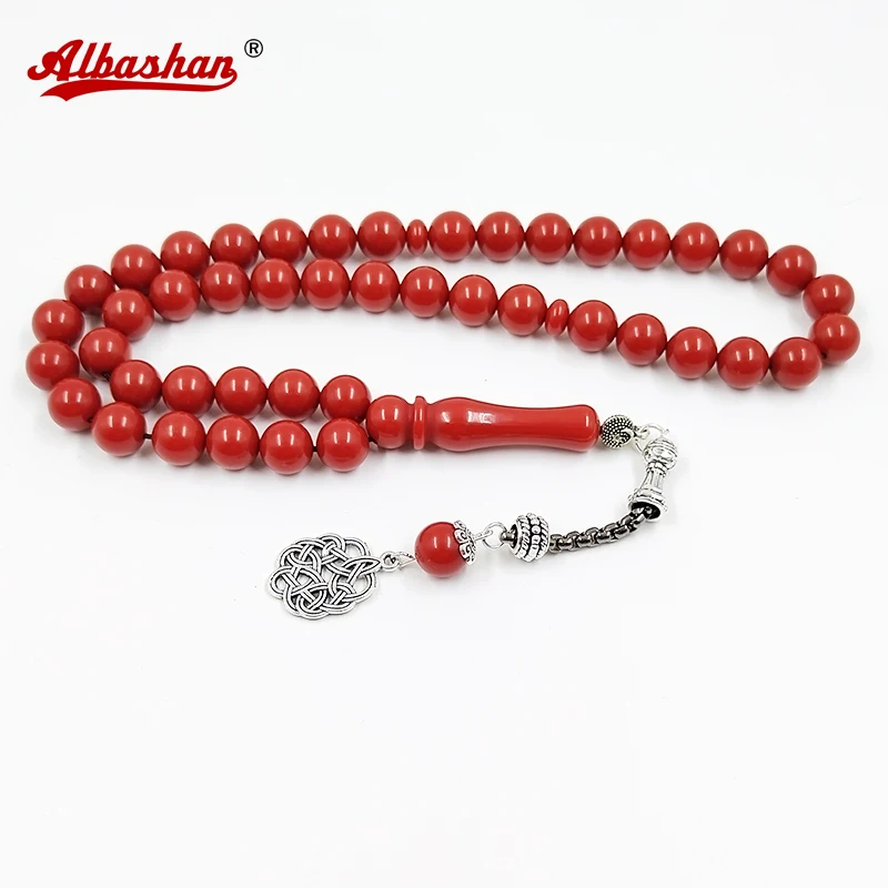 

Tasbih red resin ramadan gift misbaha Muslim man bracelet Rosary prayer beads islamic fashion bracelet