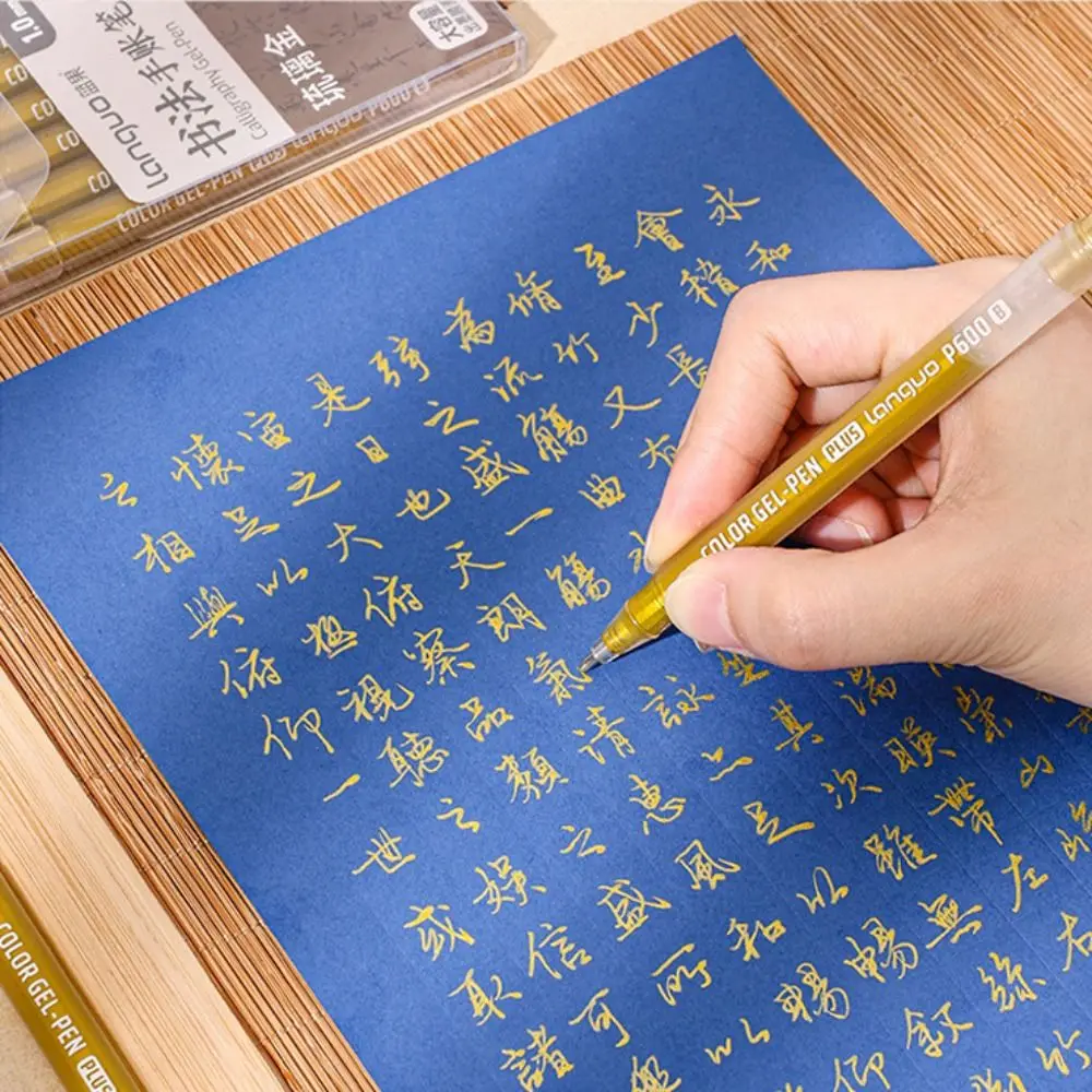 6 قطعة مجموعة أقلام جل الخط متعدد الألوان قلم محايد اللون الكتابة رسم اللوحة ماركر القرطاسية الجمالية اللوازم المدرسية الفنية #5