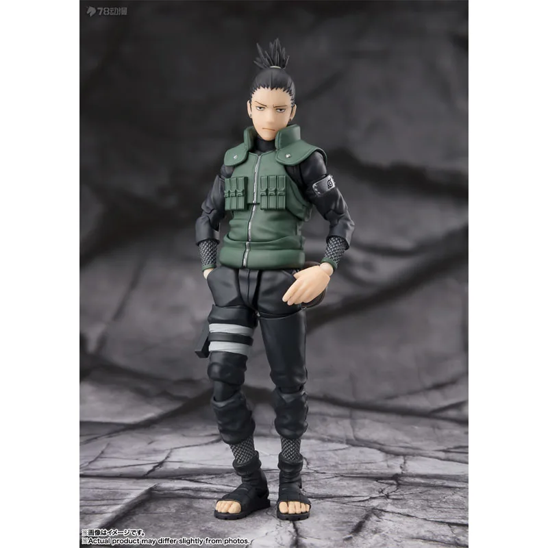Bandai genuino S.H.Figuarts figura de Anime Shikamaru Nara 145mm figuras de acción de juguete para niños regalo adornos de modelos coleccionables