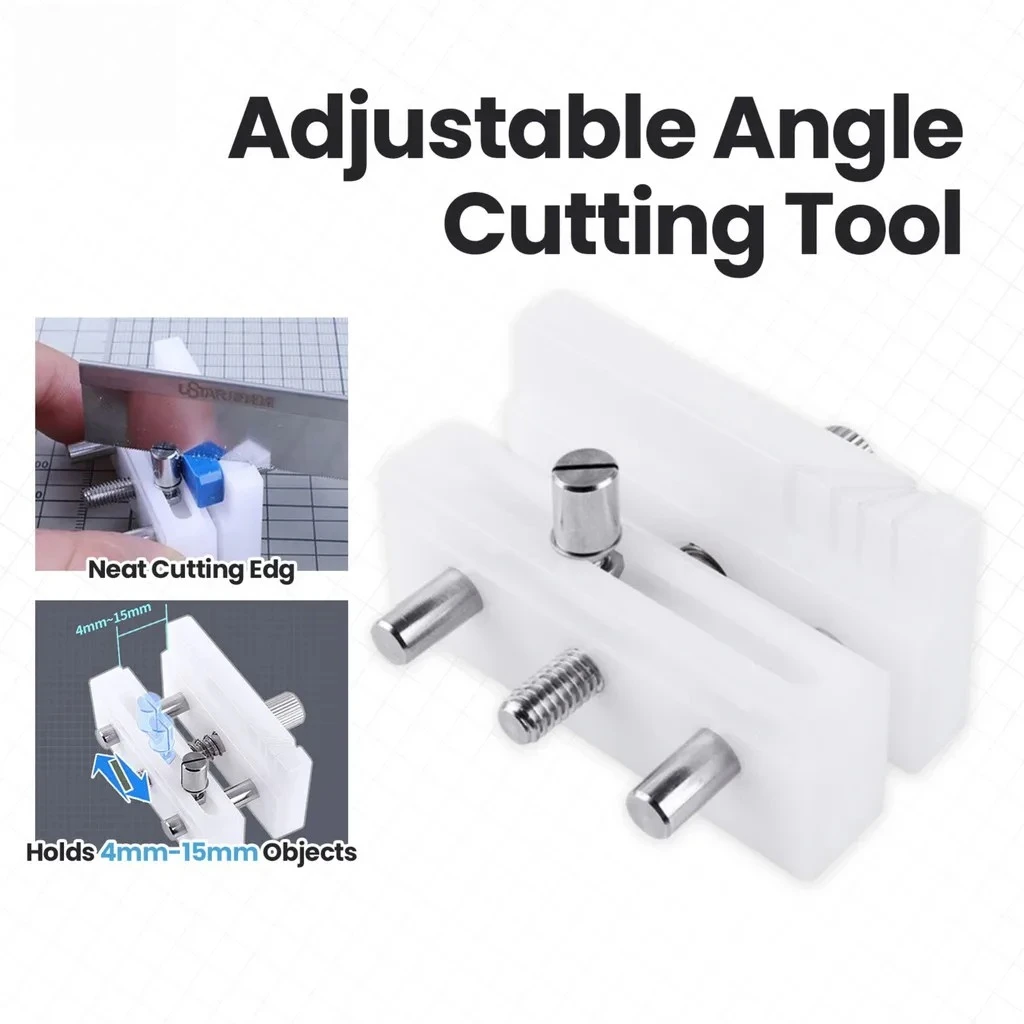 Ustar UA-97001 Precise Adjustable Angle Cutter 4~15mm Clampable Adapter Plastic Model Assembly Hobby DIY Cutting Tool