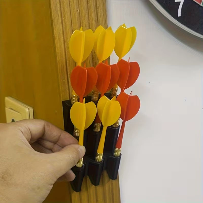NewWall-Mounted Dart Display Rack Holds 6/9 Darts Space-Saving With Screws Dart Case Organizer For Living Room/bedroom/study/bar