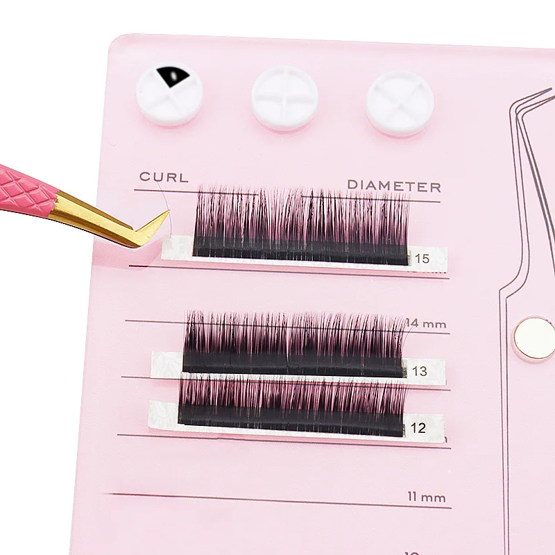 Grafted Eyelash Extensions Holder Acrylic Pallet Magnetic Suction Scale Plate Lashes Tray Display Board Bloom Cup Makeup Tools