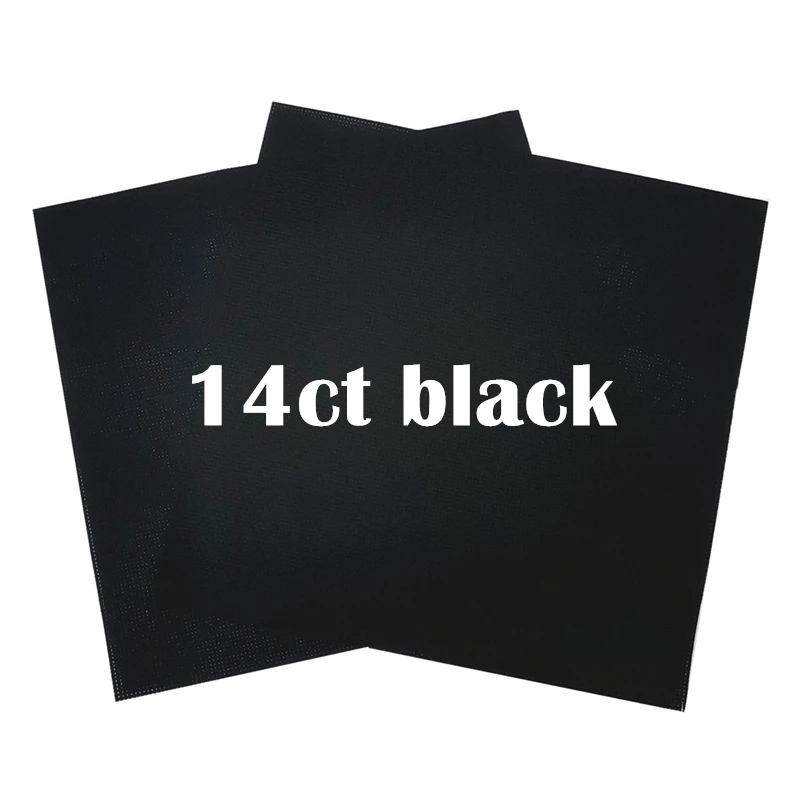 

Холст для вышивания крестиком Aida 14ct, черный, 42x50см, 70x70см, 100x100см, 145x100см, для рукоделия и шитья